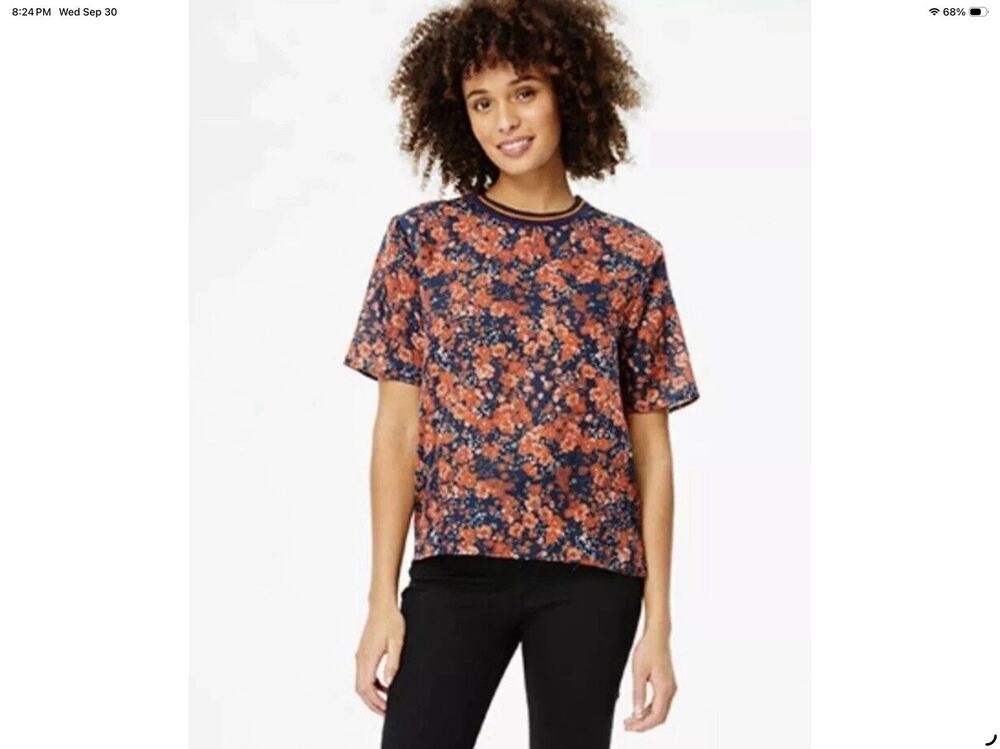 Roller Rabbit Ettiene Misa Floral Shirt Size Small Silk Blend